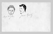 Hugh McGehan and James Roarity, John Singer Sargent (American, Florence 1856–1925 London), Graphite on off-white wove paper, American