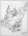 Eiger from Mürren, John Singer Sargent (American, Florence 1856–1925 London), Graphite on off-white wove paper, American