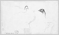 Swans, John Singer Sargent (American, Florence 1856–1925 London), Graphite on off-white wove paper, American
