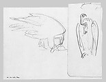 Swans, John Singer Sargent (American, Florence 1856–1925 London), Graphite on off-white wove paper, American