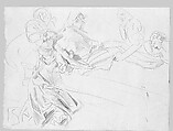 Study for South End of the Special Collections Hall, John Singer Sargent (American, Florence 1856–1925 London), Graphite on off-white wove paper, American