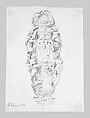 Charity, after a Sculpture at Abbeville, John Singer Sargent (American, Florence 1856–1925 London), Graphite on off-white wove paper, American