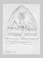 Portal, Abbeville, John Singer Sargent (American, Florence 1856–1925 London), Graphite on off-white wove paper, American