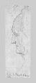 Goethe, John Singer Sargent (American, Florence 1856–1925 London), Graphite on grayish-white wove paper, partially laid down to oatmeal paper, American