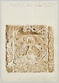 Predella of an Altar, Cathedral, Tarragon, John Singer Sargent (American, Florence 1856–1925 London), Graphite and brown pigment (bister color) on white wove paper, American