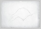 Mountains (from Switzerland 1869 Sketchbook), John Singer Sargent (American, Florence 1856–1925 London), Graphite on off-white wove paper, American
