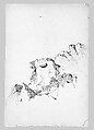 Rocky Cliff (from Switzerland 1869 Sketchbook), John Singer Sargent (American, Florence 1856–1925 London), Graphite on off-white wove paper, American