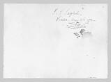 First Page of Switzerland 1870 Sketchbook, John Singer Sargent (American, Florence 1856–1925 London), Graphite on off-white wove paper, American