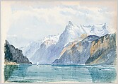 Bay of Uri, Brunnen (from Switzerland 1870 Sketchbook), John Singer Sargent American, Watercolor, gouache, and graphite on off-white wove paper, American