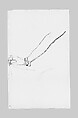 Arm of a Javanese Dancer (from Sketchbook of Javanese Dancers), John Singer Sargent (American, Florence 1856–1925 London), Graphite on off-white wove paper, American