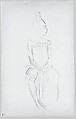 Seated Javanese Dancer (from Sketchbook of Javanese Dancers), John Singer Sargent (American, Florence 1856–1925 London), Graphite on  off-white wove paper, American