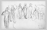 Javanese Dancers Performing (Inside Back Cover of Sketchbook of Javanese Dancers), John Singer Sargent (American, Florence 1856–1925 London), Graphite on wove paper, American