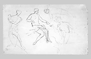 Lifeboats on Davits (from Scrapbook), John Singer Sargent (American, Florence 1856–1925 London), Graphite on off-white wove paper, American