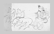 Lifeboats on Davits (from Scrapbook), John Singer Sargent (American, Florence 1856–1925 London), Graphite on off-white wove paper, American