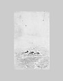 Coastal Scene (from Scrapbook), John Singer Sargent (American, Florence 1856–1925 London), Graphite on off-white wove paper, American