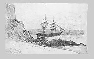 St. Malo (from Scrapbook), John Singer Sargent (American, Florence 1856–1925 London), Graphite on off-white wove paper, American