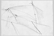 Sails (from Scrapbook), John Singer Sargent (American, Florence 1856–1925 London), Graphite on tan wove paper, American