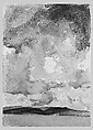 Clouds, John Singer Sargent (American, Florence 1856–1925 London), Watercolor on white wove paper, American
