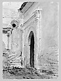 Arched Doorway, John Singer Sargent (American, Florence 1856–1925 London), Watercolor and gouache on white wove paper, American