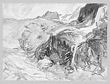 Glacier, John Singer Sargent (American, Florence 1856–1925 London), Watercolor and graphite on white wove paper, American