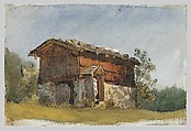 Tyrolean Shrine, John Singer Sargent (American, Florence 1856–1925 London), Watercolor and graphite on white wove paper, American