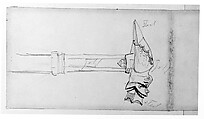 Venetian Ornament, John Singer Sargent (American, Florence 1856–1925 London), Graphite on off-white wove paper, American