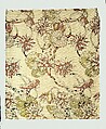 Water-lily textile, Associated Artists (1883–1907), Silk, woven and printed, American