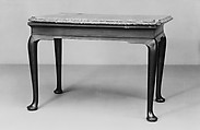 Pier Table, Mahogany, marble, European, probably British