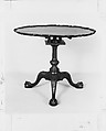 Tilt-Top Table, Mahogany; brass, iron, American