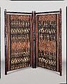 Screen, Designed by Lockwood de Forest (American, New York 1850–1932 Santa Barbara, California), Teak, plaited matting, mixed metals, American