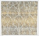Thistle textile, Designed by Tiffany &amp; Wheeler (1879–1881), Silk and metal threads, damask, woven, American