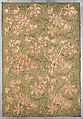 Tulips panel, Candace Wheeler (American, Delhi, New York 1827–1923 New York), Silk and metallic cloth appliqued with silk velvet and embroidered with silk and metallic-wrapped cotton threads, American