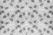Pinecones-and-needles textile, Associated Artists (1883–1907), Silk, woven, American