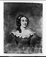 Portrait of a Woman; Possibly Mrs. Hattie Laroox, J. Z., Brush and brown ink and sgraffito on transparent parchment, American