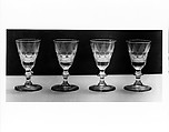 Wine Glass, Blown lead glass, American