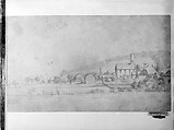 Landscape (Shirley, Massachusetts) (from McGuire Scrapbook), Graphite on off-white wove paper, American