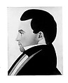 Profile of a Man, Pastel and graphite on heavy off-white wove paper, American