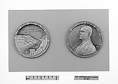 Panama Canal Medal for Two Years Continuous Service on the Canal, Victor David Brenner (American, born Šiauliai, Lithuania (Shavli, Russian Empire) 1871–1924 New York), Bronze and gold leaf, American