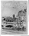 Pont Neuf, Paris, Childe Hassam (American, Dorchester, Massachusetts 1859–1935 East Hampton, New York), Watercolor on paper, American
