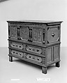 Chest with Drawers, Workshop of Peter Blin (ca. 1675–1725), Oak, pine, maple, American