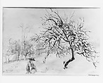 A Winter Tramp, Dodge MacKnight  American, Watercolor on white-wove paper, American