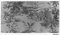 Clematis textile, Associated Artists (1883–1907), Silk, woven and printed, American