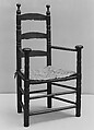 Armchair, Maple, ash, American