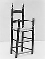 High Chair, Maple, ash, American