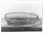Rayed Dish, Blown molded lead glass