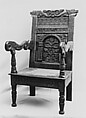 Wainscot Armchair, White oak, American, probably