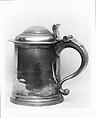 Tankard, John Will  American, Pewter, American