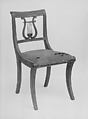 Side Chair, Duncan Phyfe  American, born Scotland, Mahogany, ash, cherry, American