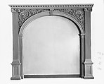 Woodwork and Wallpaper from the Great Hall of Van Rensselaer Manor House, Wood, paper, and paint, American