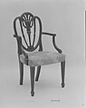 Armchair, Mahogany, ash, tulip poplar, maple, American
